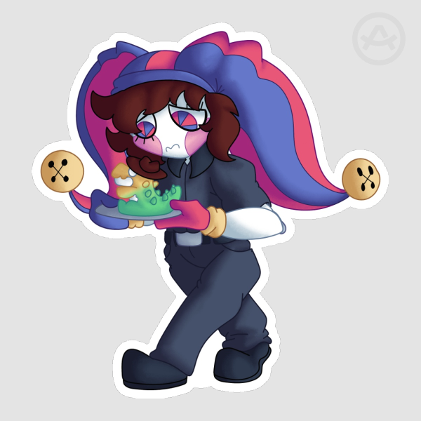 Spudy’s Pomni Matte Sticker