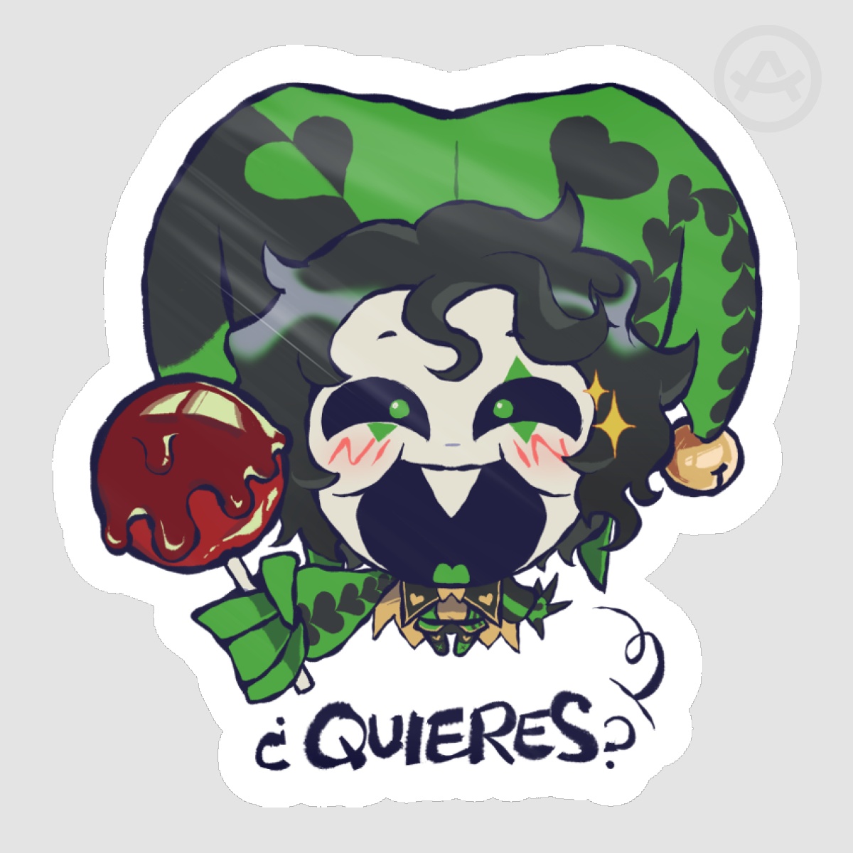 Harlequin - Freak Circus ¿quieres? sticker