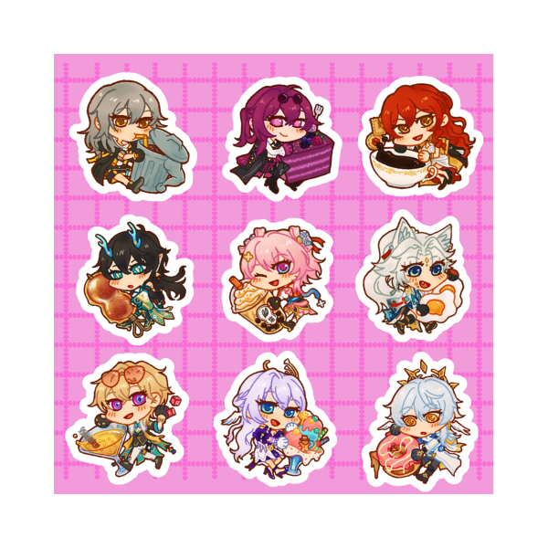 HSR Food Sticker Sheet