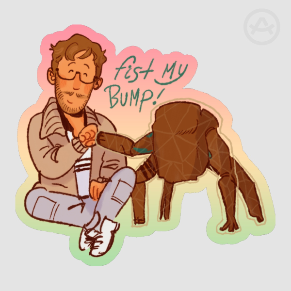 Fist Bump! (sticker)