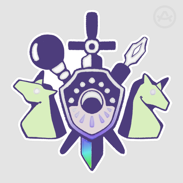 Violet Night Coven Emblem Sticker (Holo Edition)