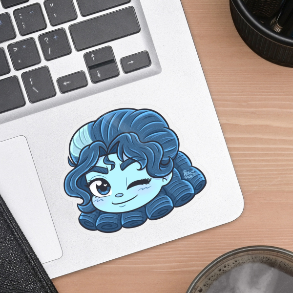 Frankelda Clear PET Vinyl Die Cut Sticker