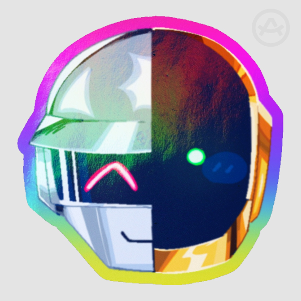 Daft Punk Holographic Sticker