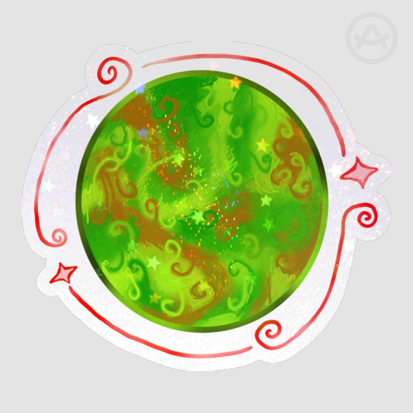 Planet Adrian Sticker Rainbow Stars