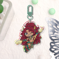 Quetz Broken Glass Acrylic Keychain (Original character