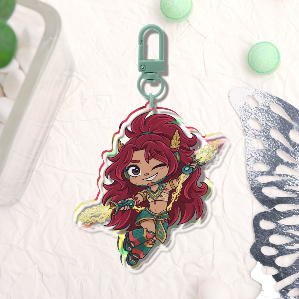 Quetz Broken Glass Acrylic Keychain (Original character