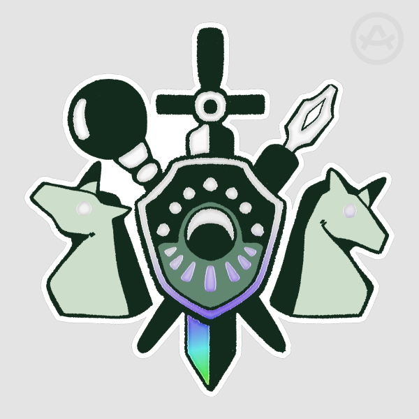 Sea Foam Coven Emblem Sticker (Holo Edition)