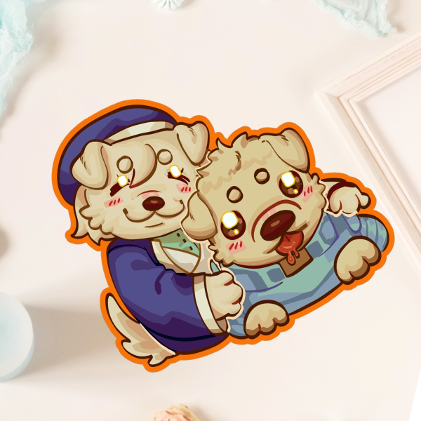 [DUNMESH] Falin & Laios Doggies Die Cut Stickers