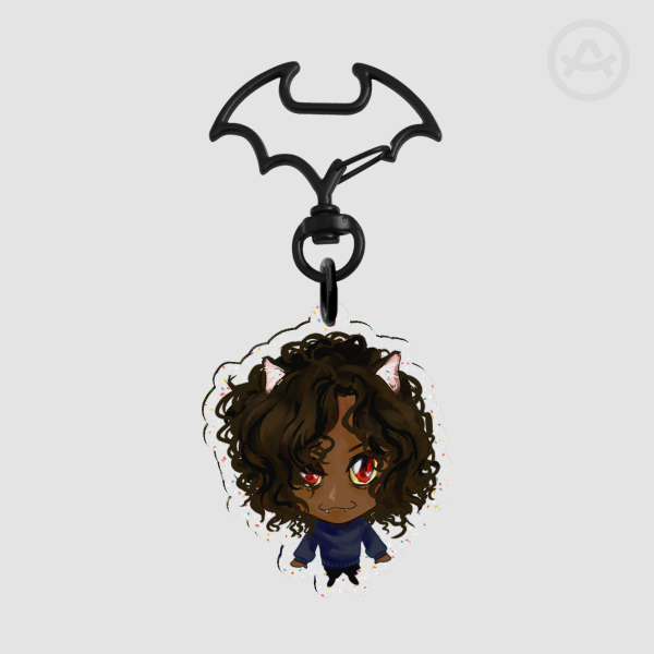 Kittymand - Glitter Acrylic Keychains