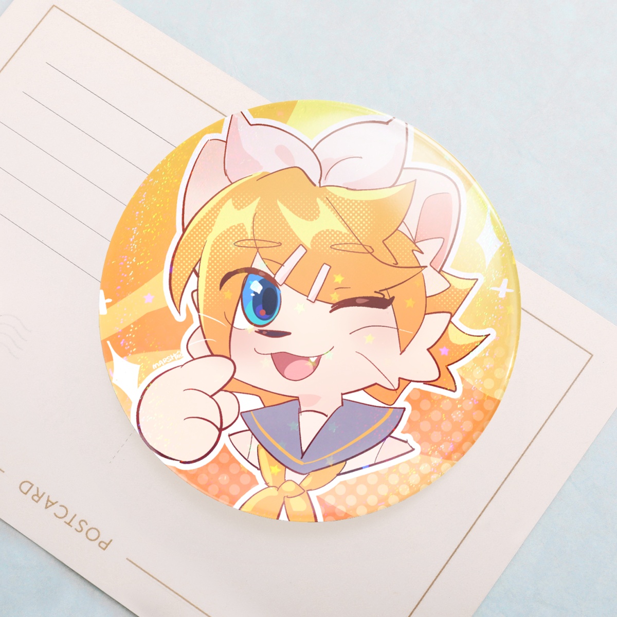 Rin Cat Fanart Badge