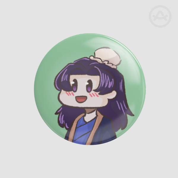 chibi Jinshi | round Badge