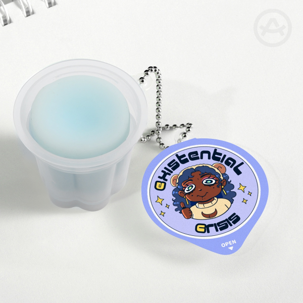 Existential crisis Squishy Pudding Jelly Keychains