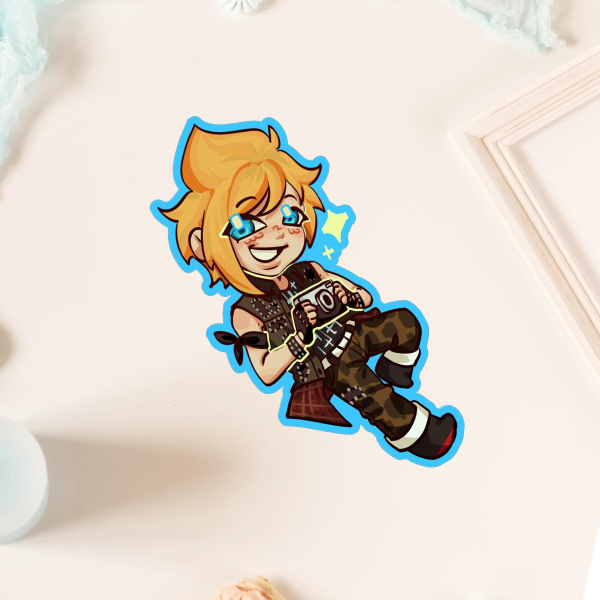 [FFXV] Prompto Die Cut Stickers