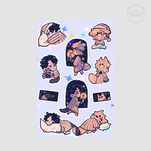 Sleepy skts sticker sheet