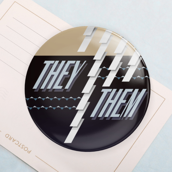Pronoun Pin: They/Them (Il Cavellodere)