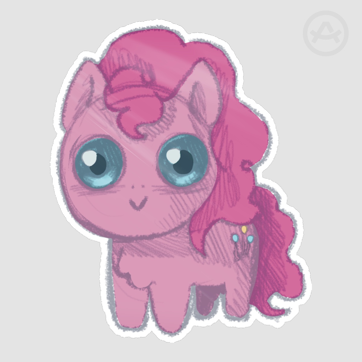 autism creature pinkie pie Sticker
