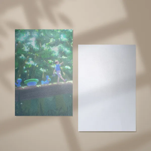 Forest Walk - Pearl Paper Postcard