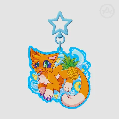 Pineapple Keychain