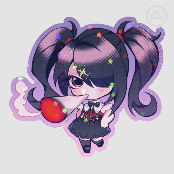 [NGO] Ame-chan Weed Holo Sticker