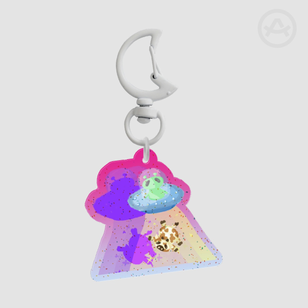space road trip keychain