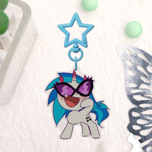 MY LITTLE PONY | Vinyl Scratch DJ-Pon3 Double-Sided Acrylic Charm Clear