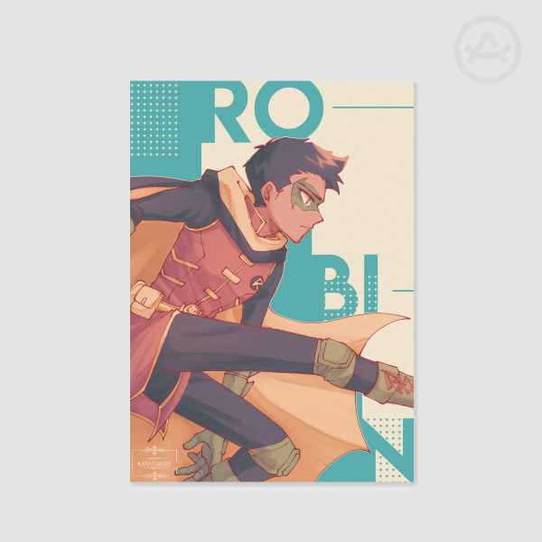Robin Damian A5 Print