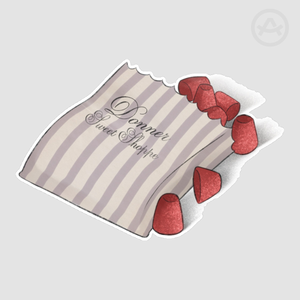 Red Gum Drops Sticker