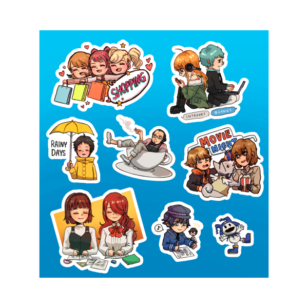 Persona 3 - 4 - 5 Sticker Sheet (Jack Frost)