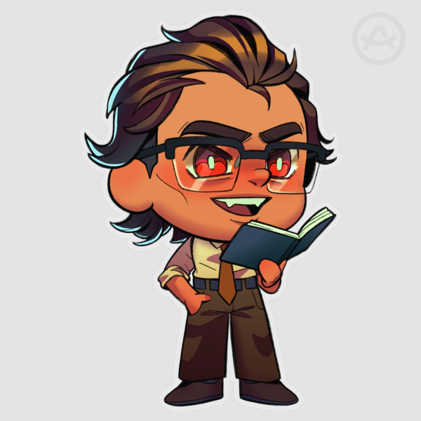 Future Spider Librarian AU Clear PET Vinyl Die Cut Stickers