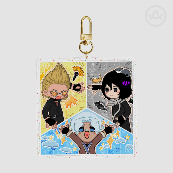 Rooftop trios Keychain