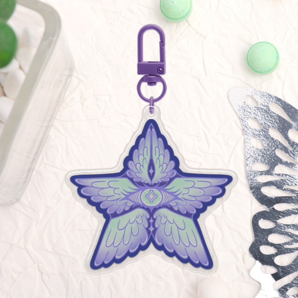 Biblically Accurate Star Angel Acrylic Charm