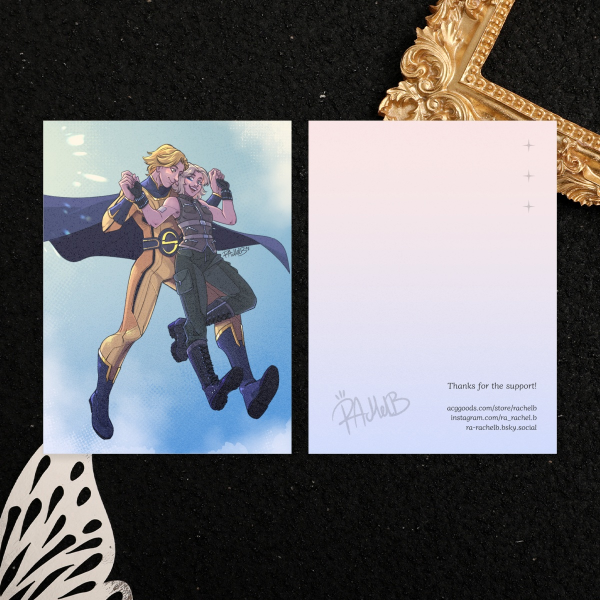 "Flying together" Pearl Paper Print