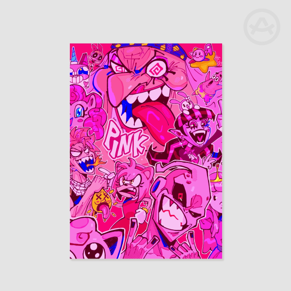 Multiverse - Pink - Crossover Print A5
