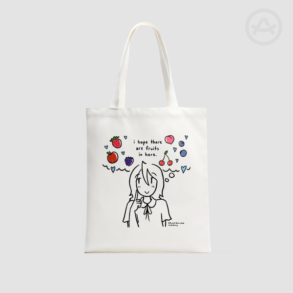 Hazel Likes Fruits Canvas Tote Bag