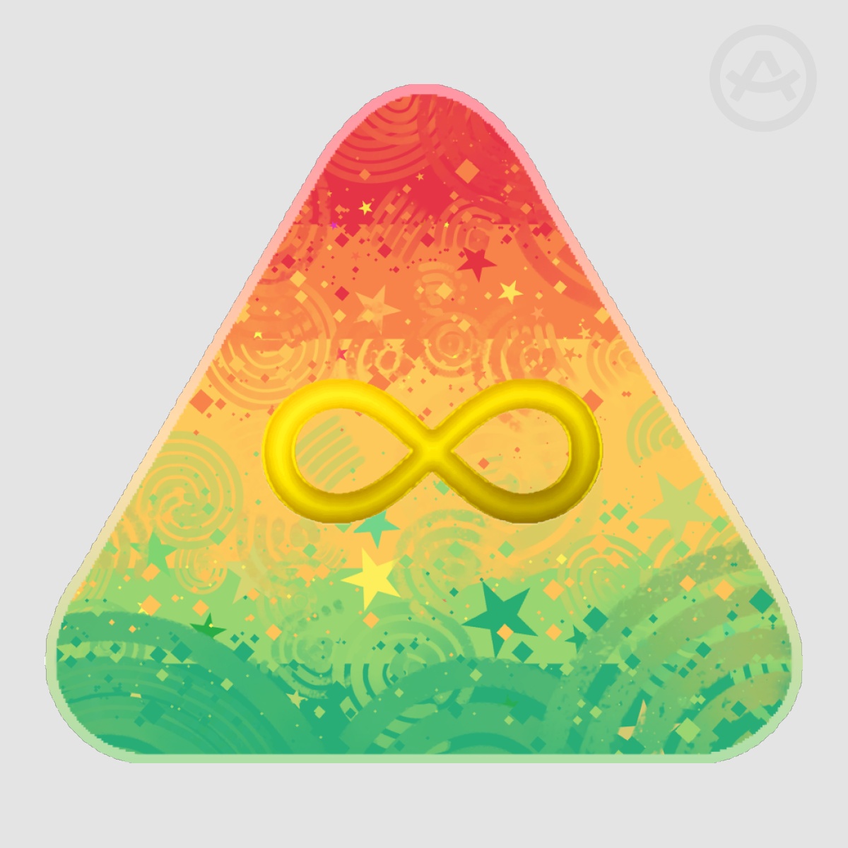 Autism Pride Flag Sticker | Hot Foil Stamping Die Cut Stickers
