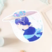 Floral Hat - Original Matte Sticker