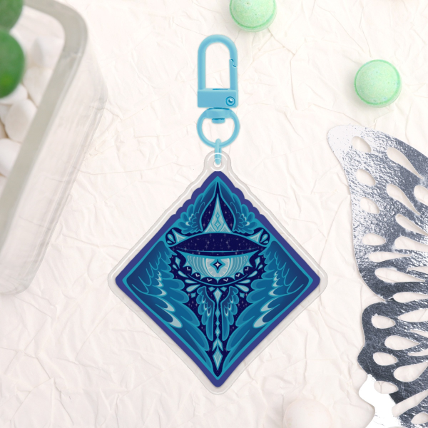 Biblically Accurate Diamond Angel Acrylic Charm
