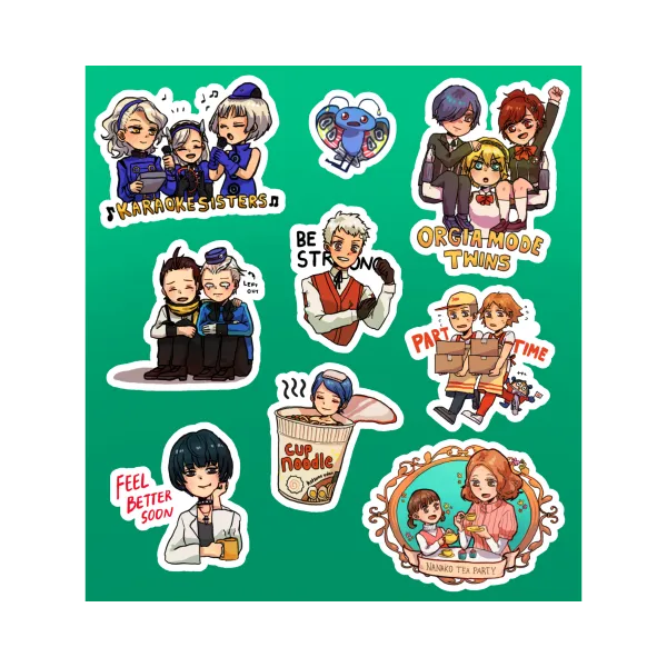 Persona 3 - 4 - 5 Sticker Sheet (Mothman)