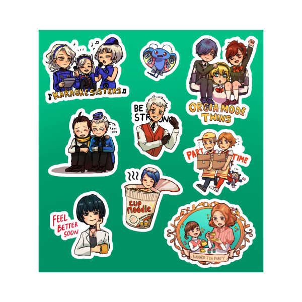 Persona 3 - 4 - 5 Sticker Sheet (Mothman)