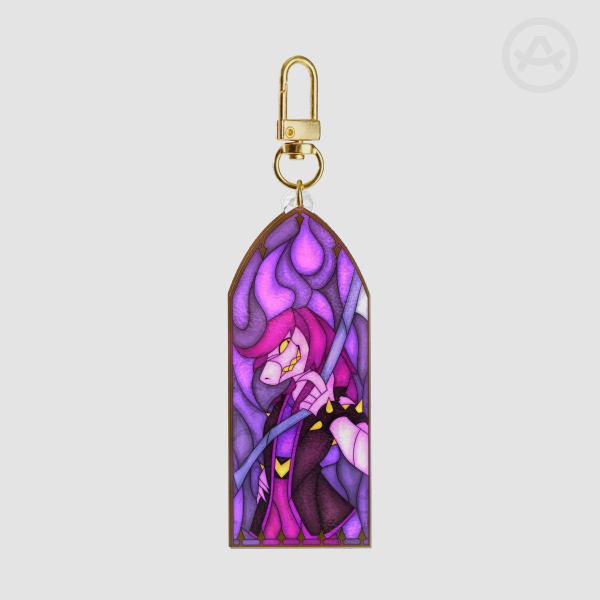 Susie - Stained Glass || Deltarune || Ripple Acrylic Keychains