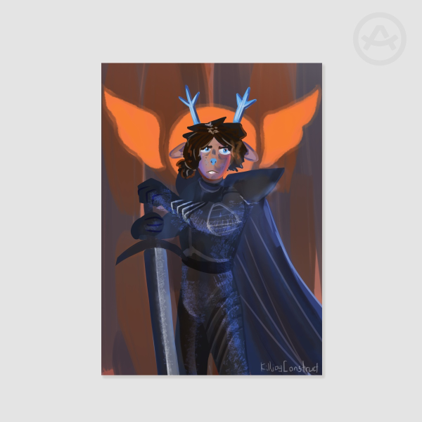 The Roaring Saint - Dess Holiday Print
