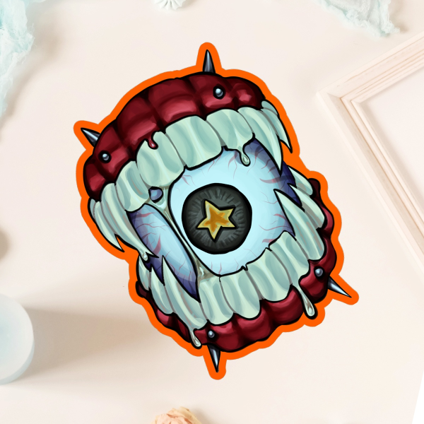 Hungry Eye Die Cut Stickers