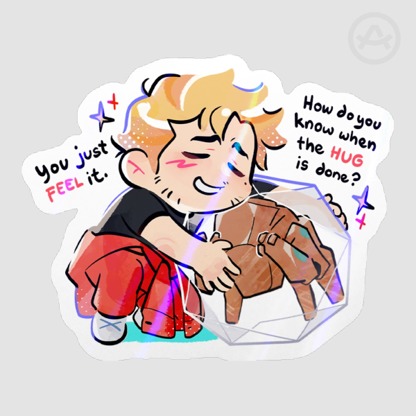 [PHM] Grace & Rocky Hug Die Cut Sticker