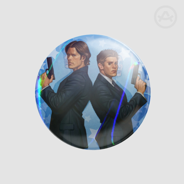 Sam and Dean button pins