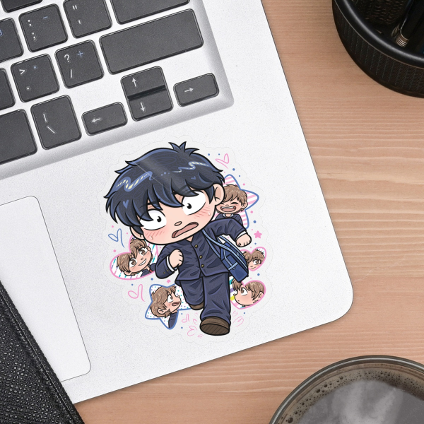 Go for it Nakamura 🩵 Clear PET Vinyl Die Cut Sticker