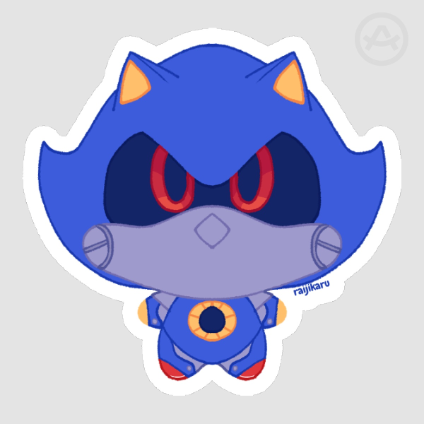 Chibi Nui Metal Sonic sticker