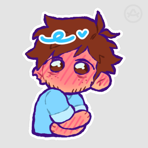 ROBERT DISPATCH [Flustered Robbo COLORED Sticker]