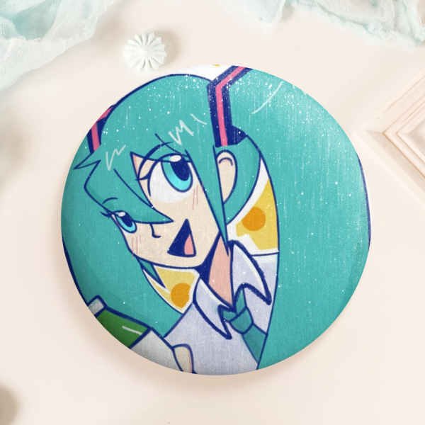 Popipo Miku Round Badges (Button Pins)