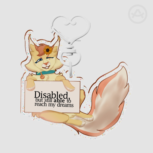 Skye Double-sided Keychain | Disabled Pride Collab
