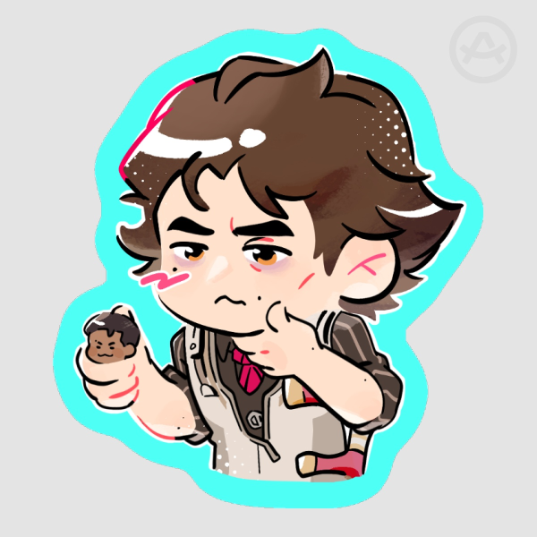 [Arcane] Viktor with tiny Jaycito Die Cut Sticker